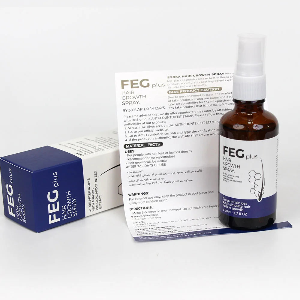 100% Original FEG plus Prevent hair loss And stimulate hair Follicle Strengthen Hair Scalp Oil for Hair 50ml