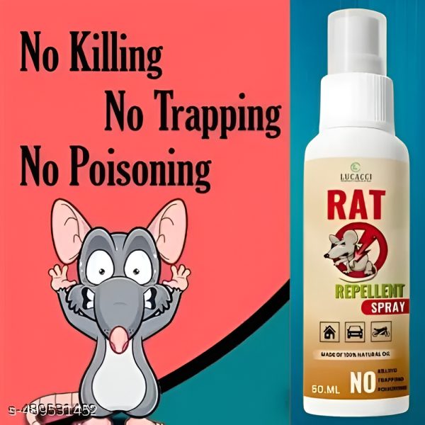Rat Repellent Spray – Protects Car Wires & Engine, Home & Office Use, Long-Lasting (50ml) Buy 2 & Get 1 Free